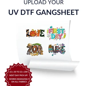 Upload UV DTF Gangsheet